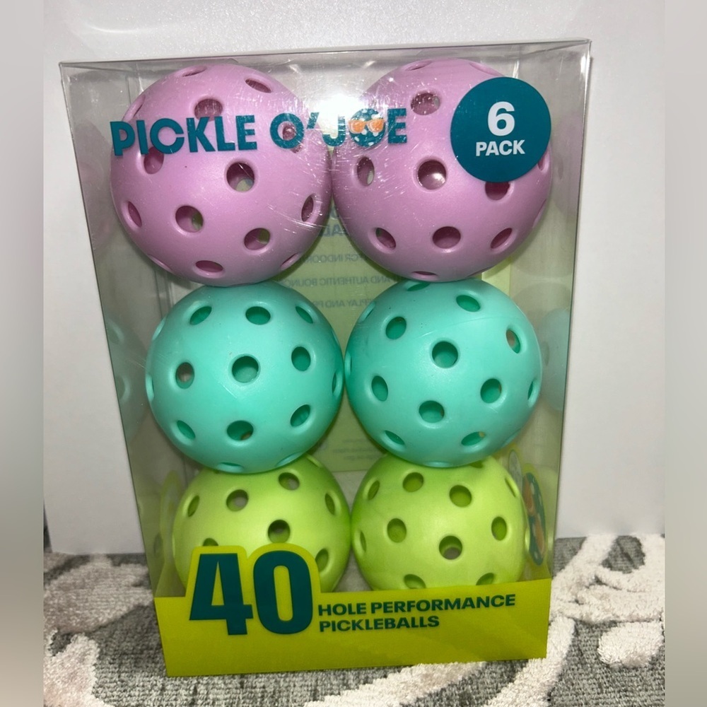 New 6 pack pickleballs